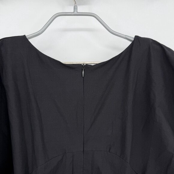 Pomander Place by Tuckernuck Black Vivianna Maxi Dress S Small V-Neck Buttons - Picture 10 of 12